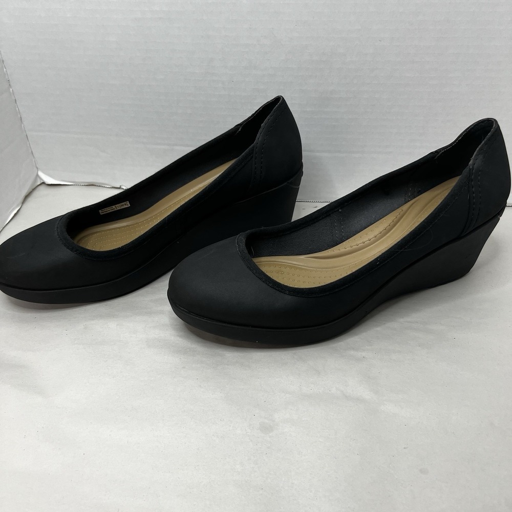 CROCS Black Women's Heels - Picture 2 of 5